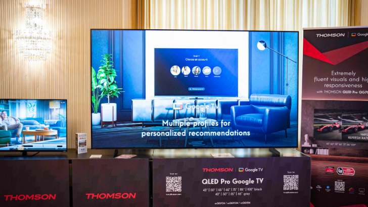 Von 24 bis 100 Zoll – TV-Show von Thomson in Wien