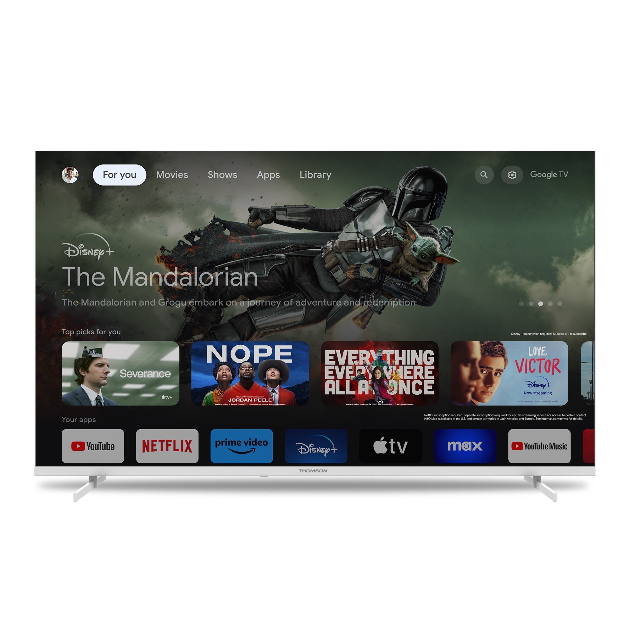 Google TV UHD Side Feet