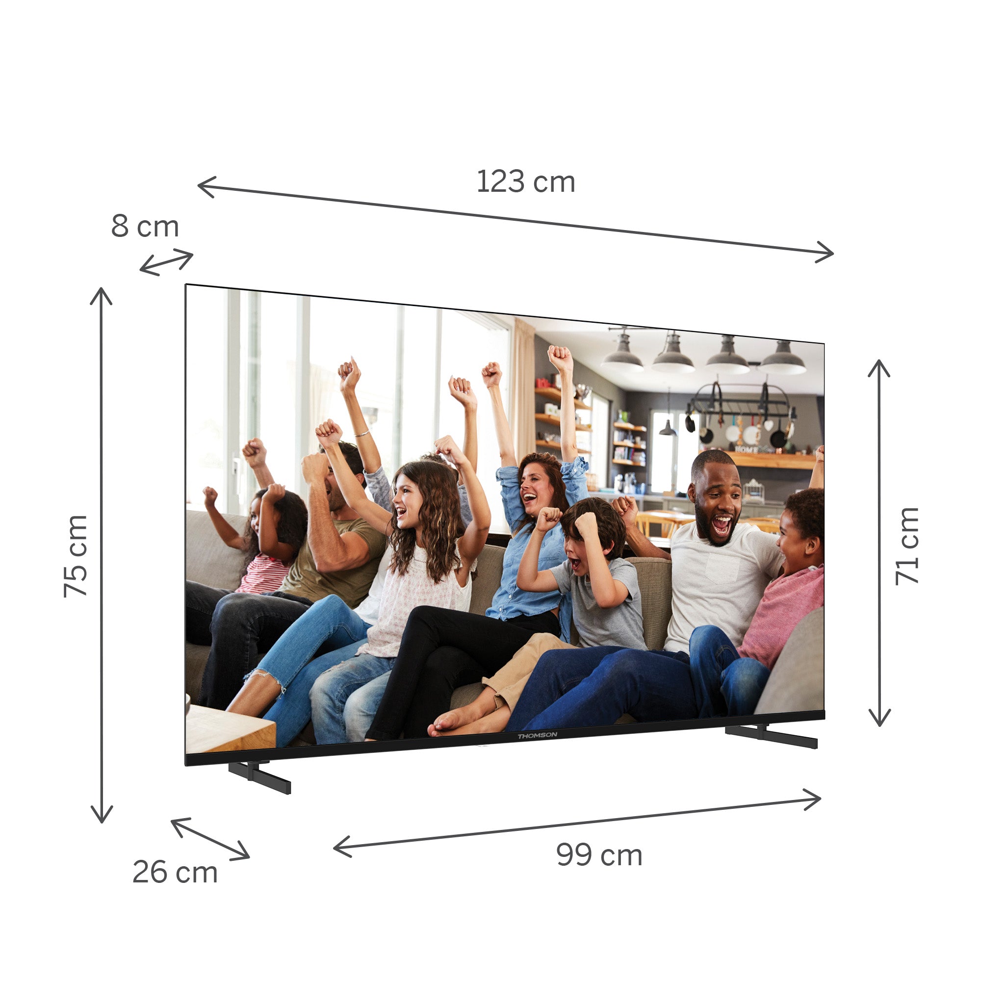 Google TV UHD Side Feet
