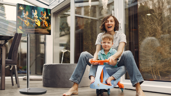 THOMSON Go Plus, lo schermo touch 4K con Android che si sposta ovunque