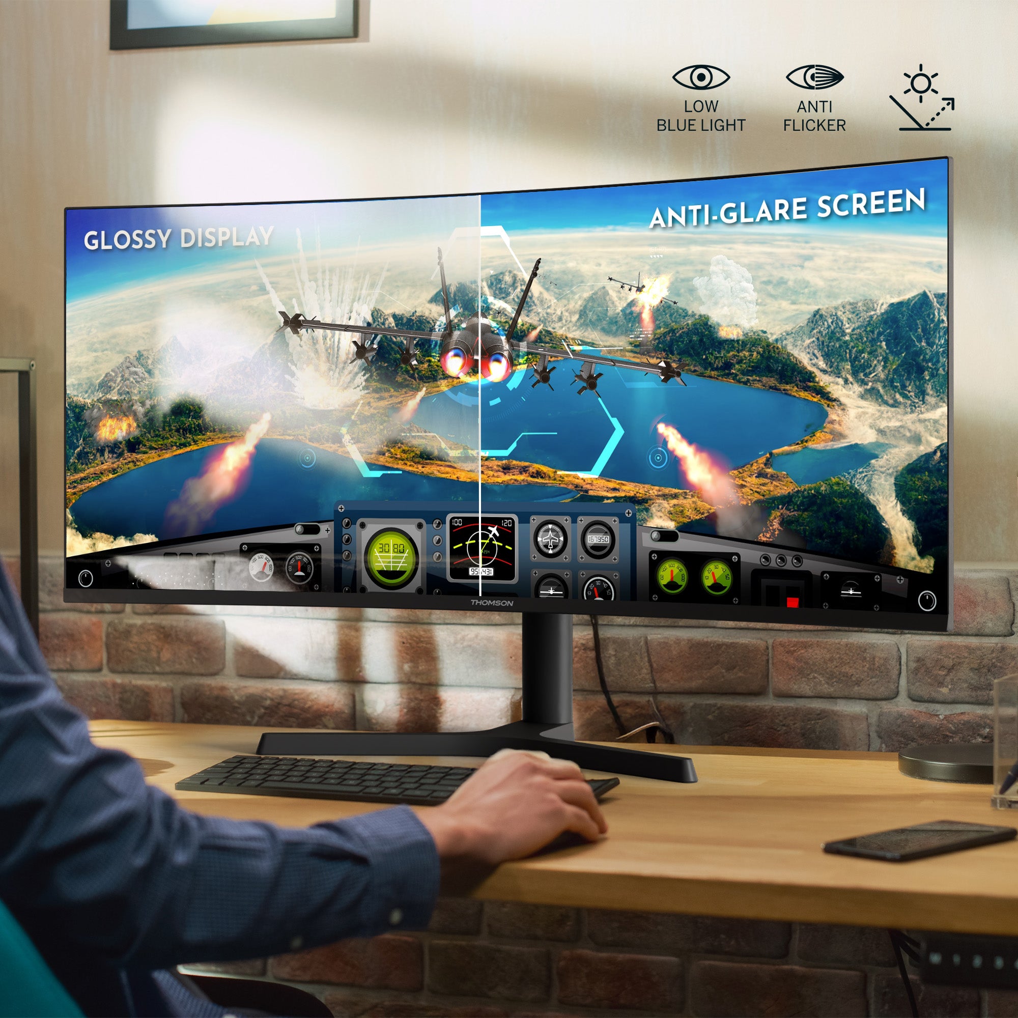 Gaming Monitor 34" WQHD Curved