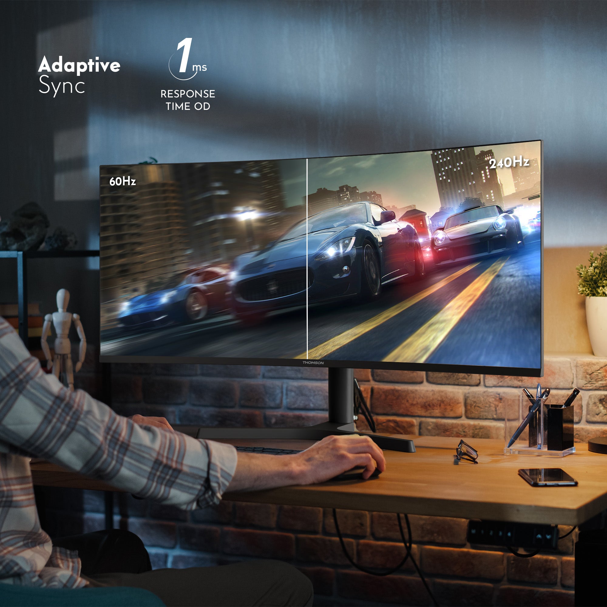 Gaming Monitor 34" WQHD Curved