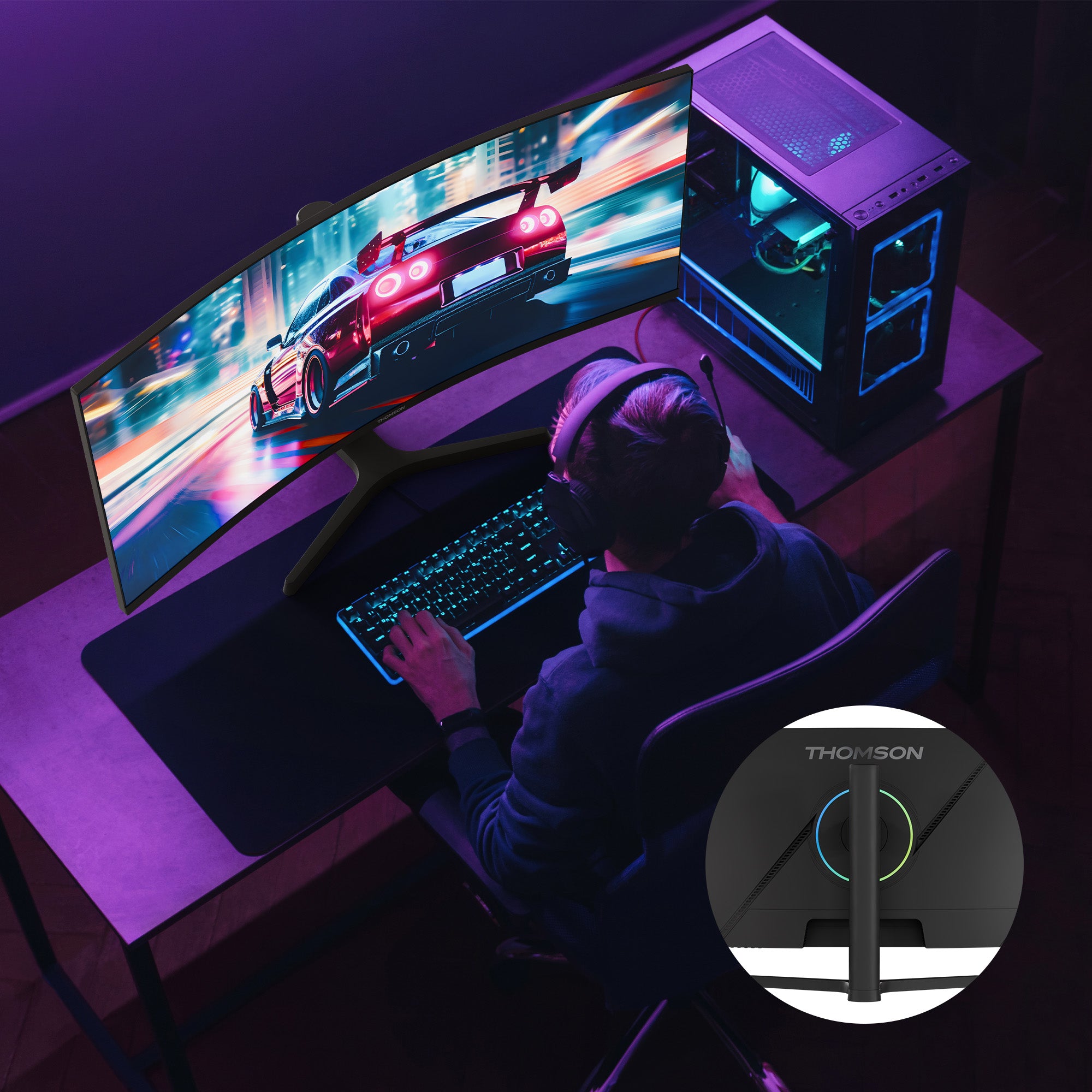 Gaming Monitor 34" WQHD Curved