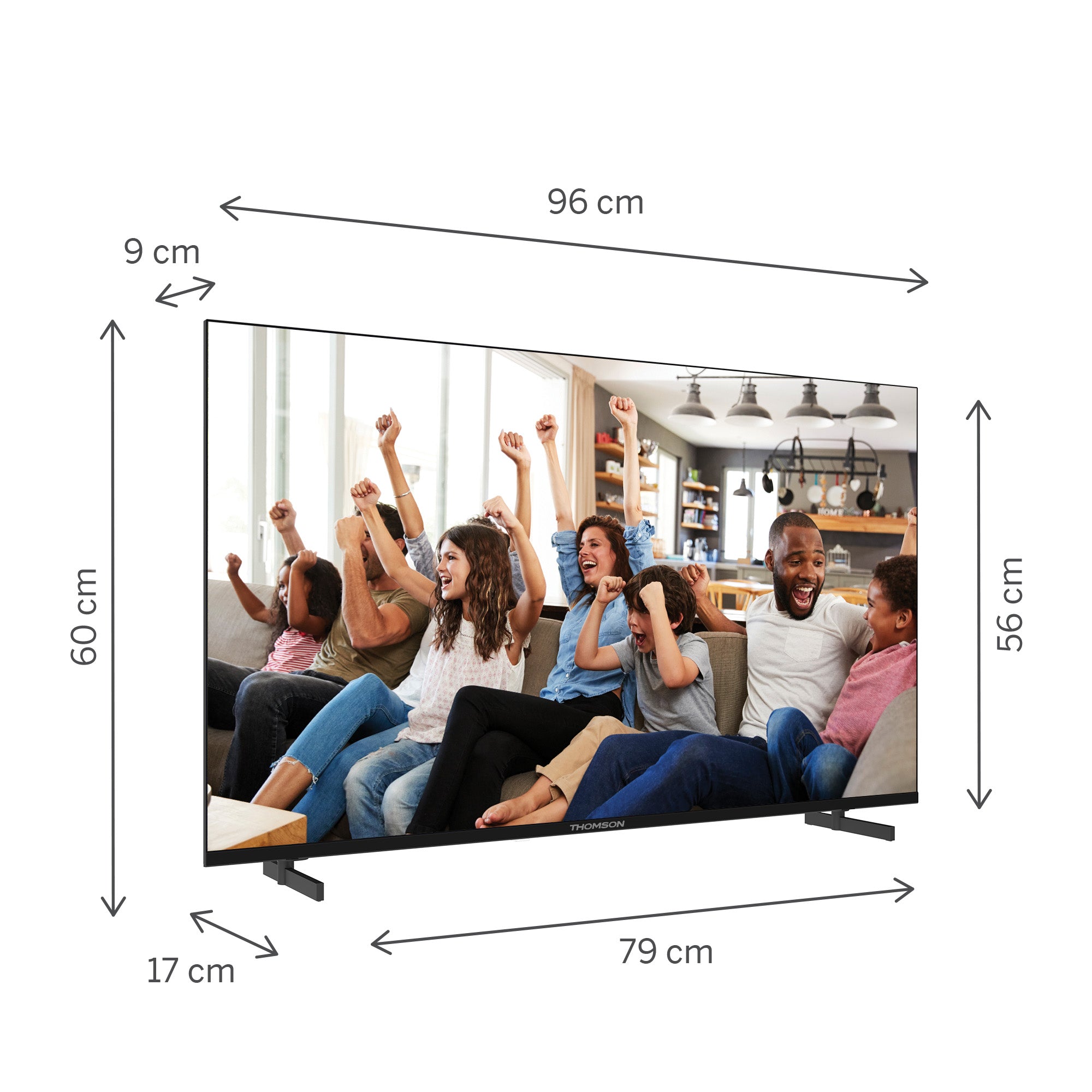 Google TV UHD Side Feet