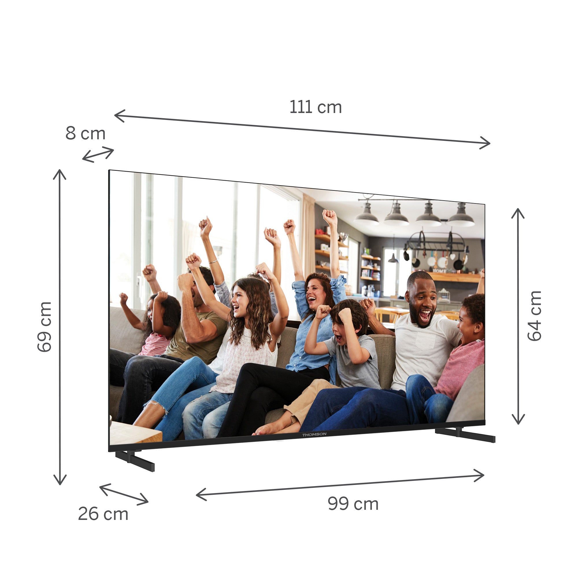 Google TV UHD Side Feet