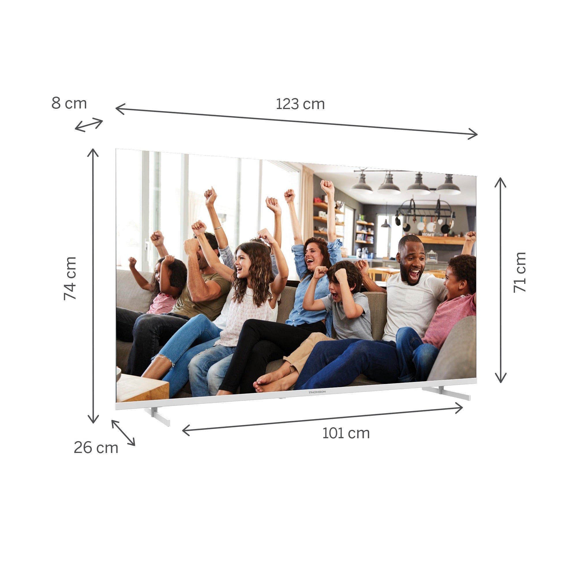 Google TV UHD Side Feet