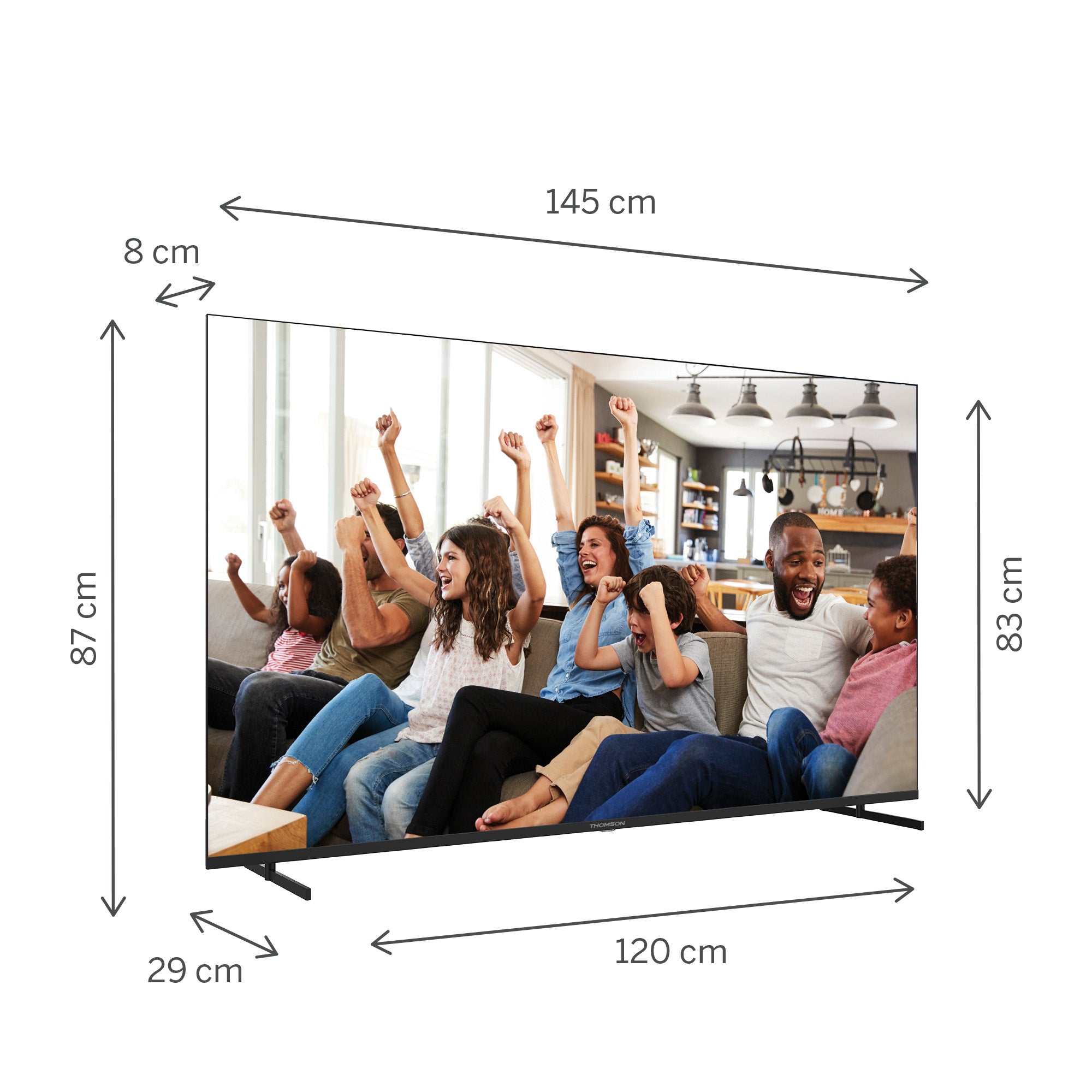 Google TV UHD Side Feet