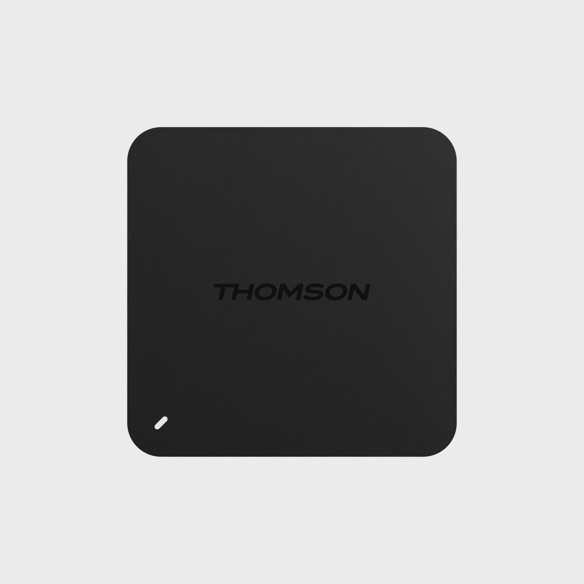 Loop video of a square shaped, black streaming box