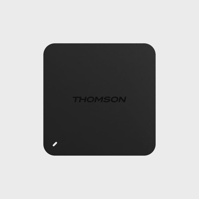 Loop video of a square shaped, black streaming box