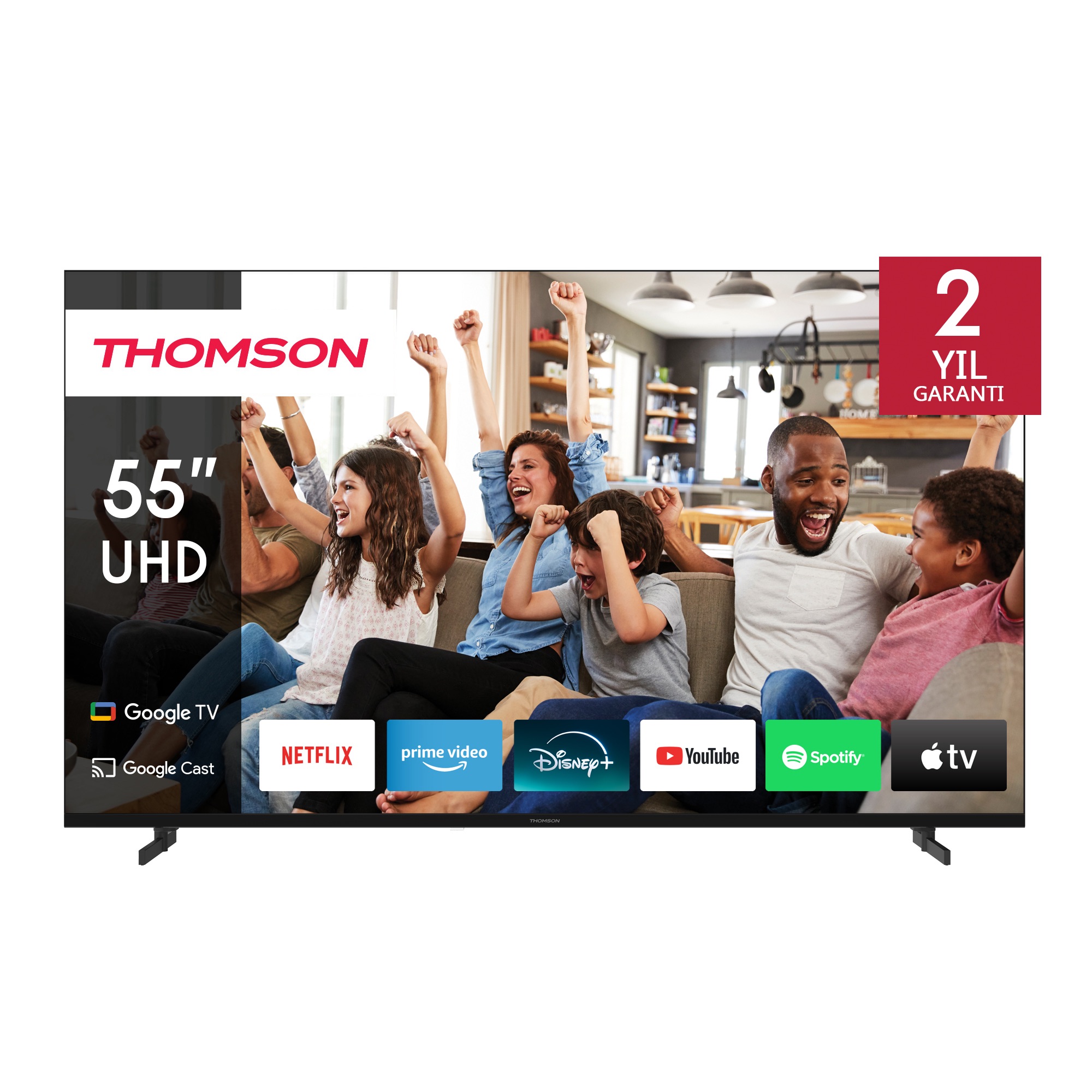 Thomson Google TV 55" UHD Side Feet Thomson Google TV 55" UHD Side Feet