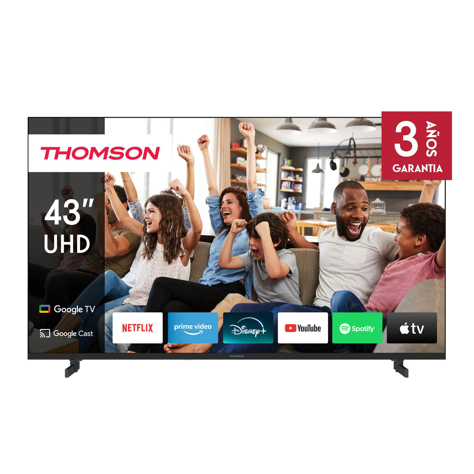 Thomson Google TV UHD Side Feet
