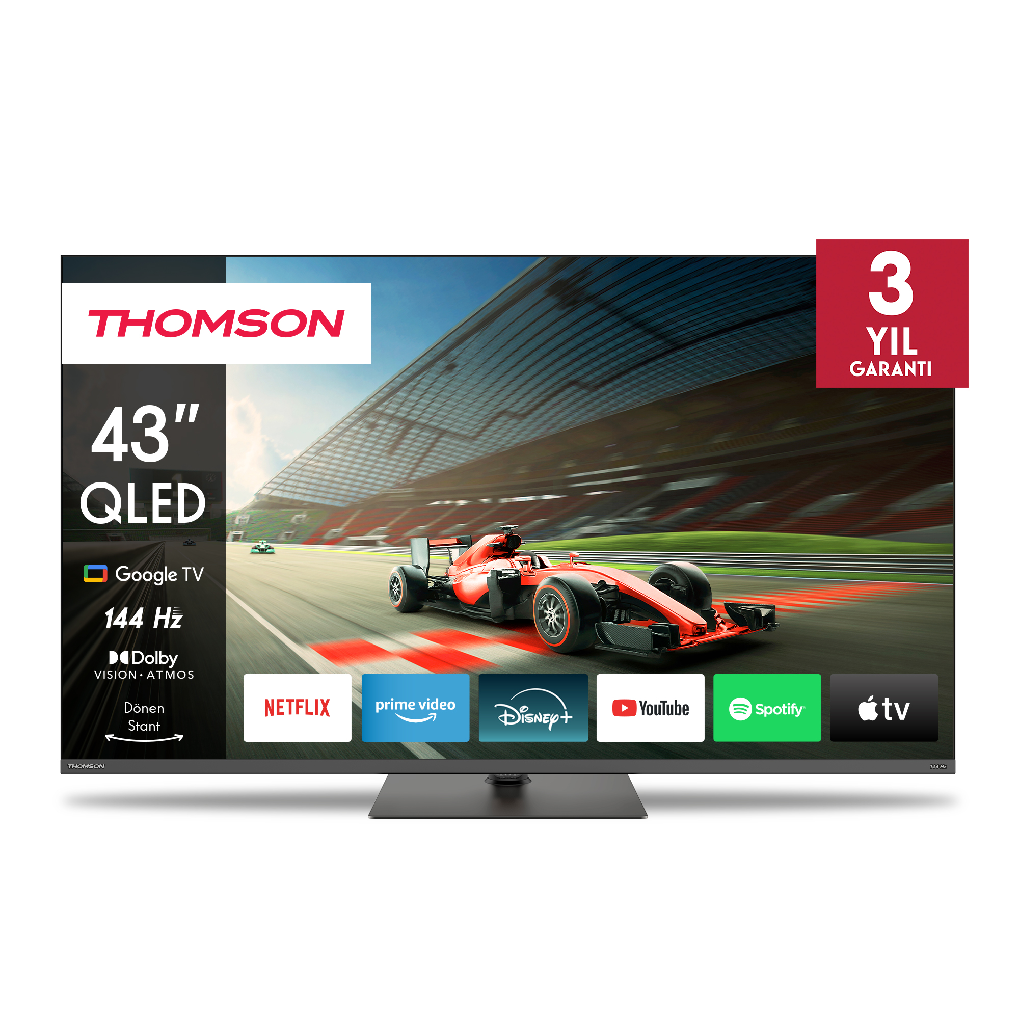 Thomson Google TV QLED Pro Grey Thomson Google TV QLED Pro Grey