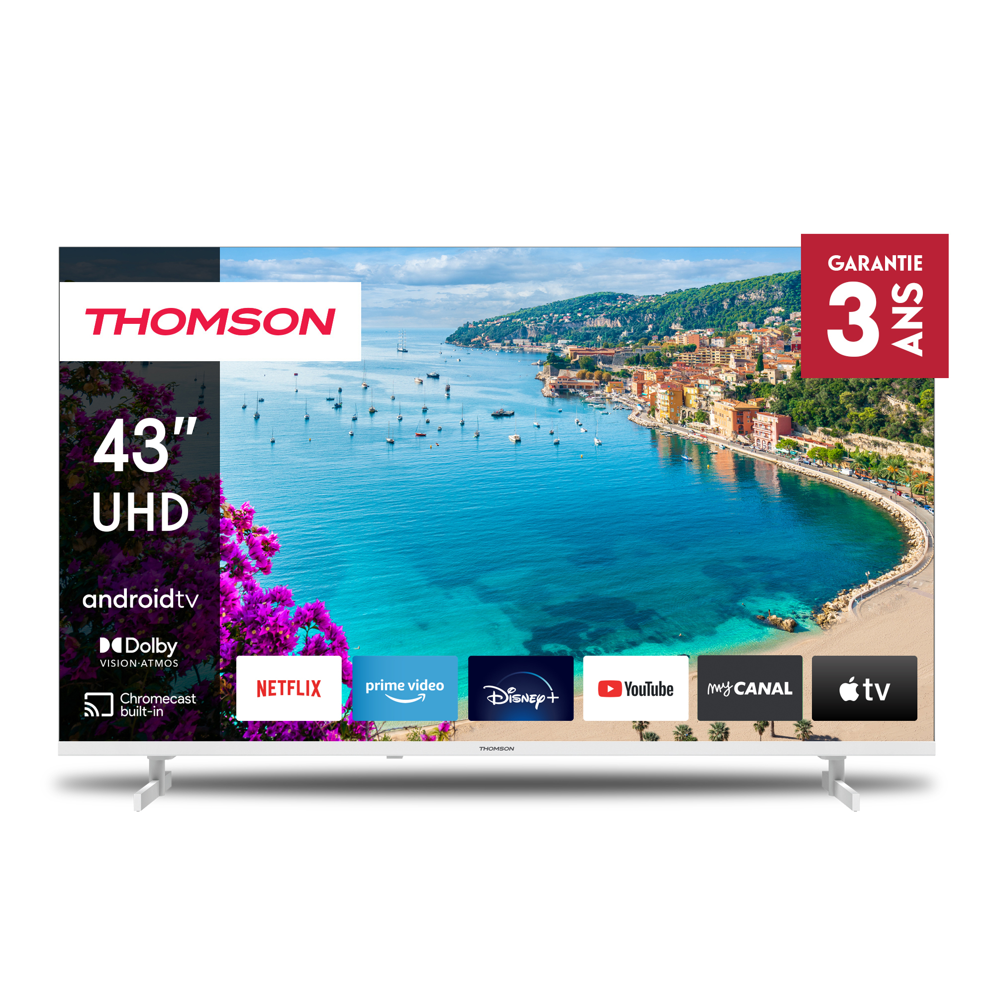 Thomson Android TV UHD White Thomson Android TV UHD White