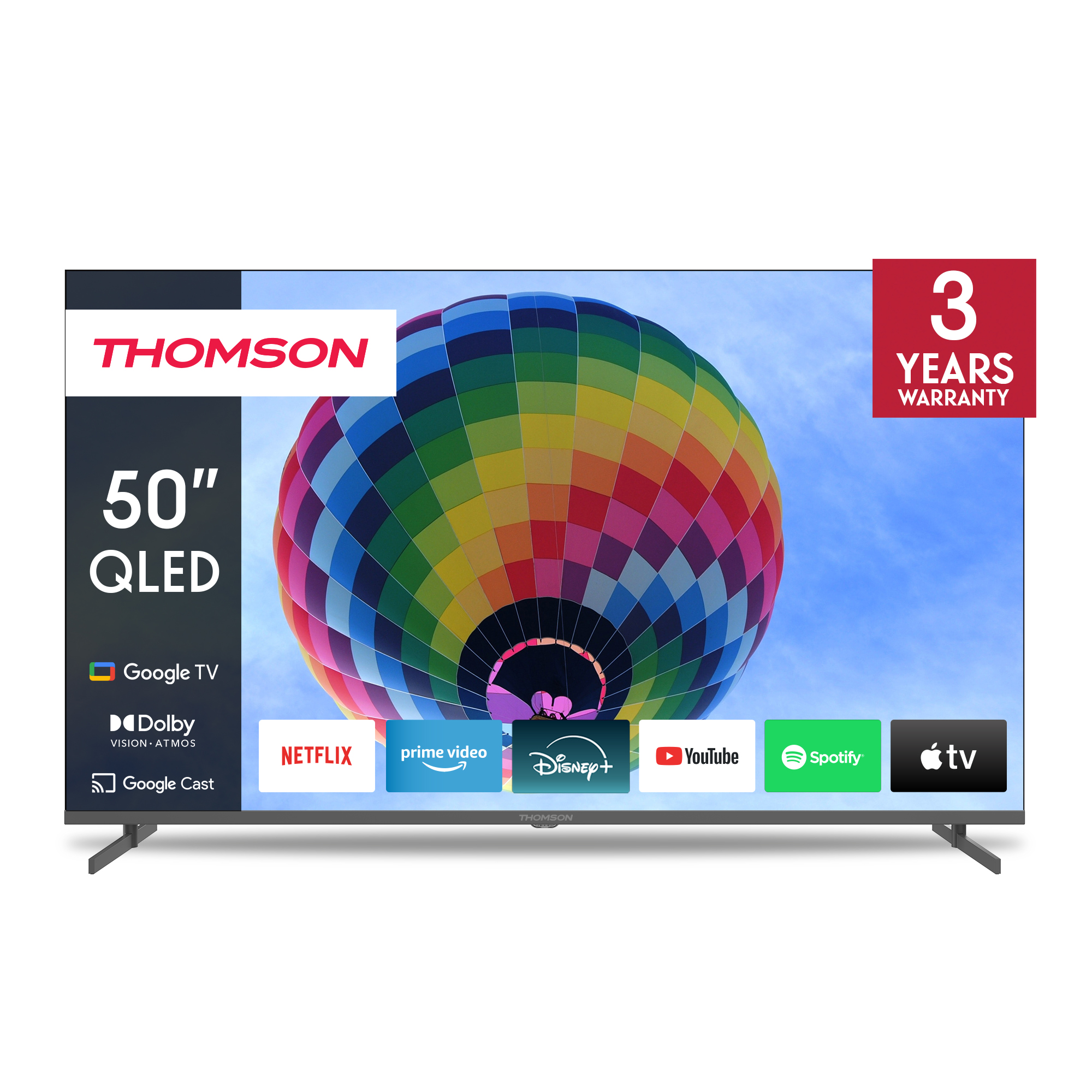 Thomson Google TV 50" QLED Side Feet Thomson Google TV 50" QLED Side Feet