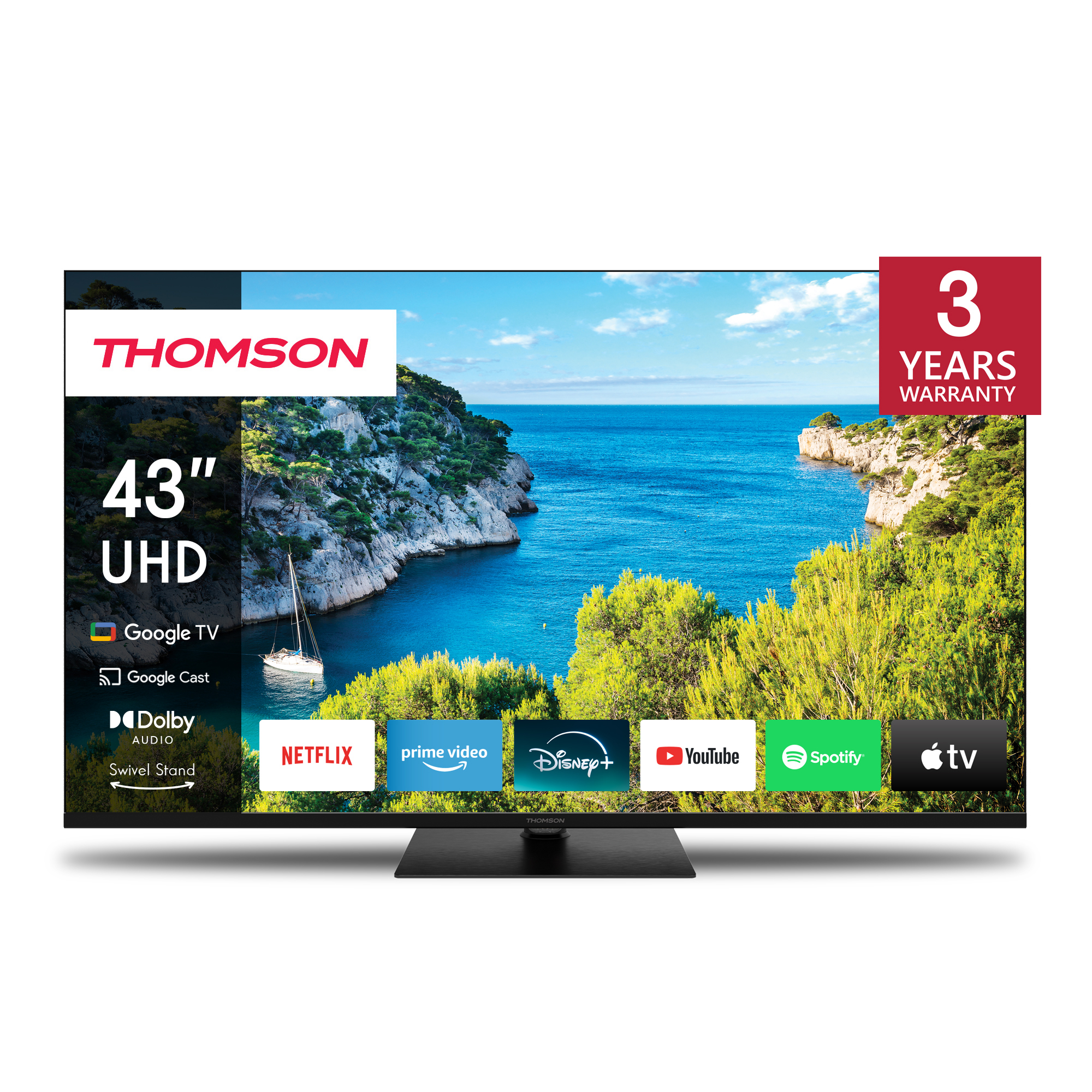 Amazon.com: 43 Inch Smart TV 4K UHD Google Ultra HD Slim