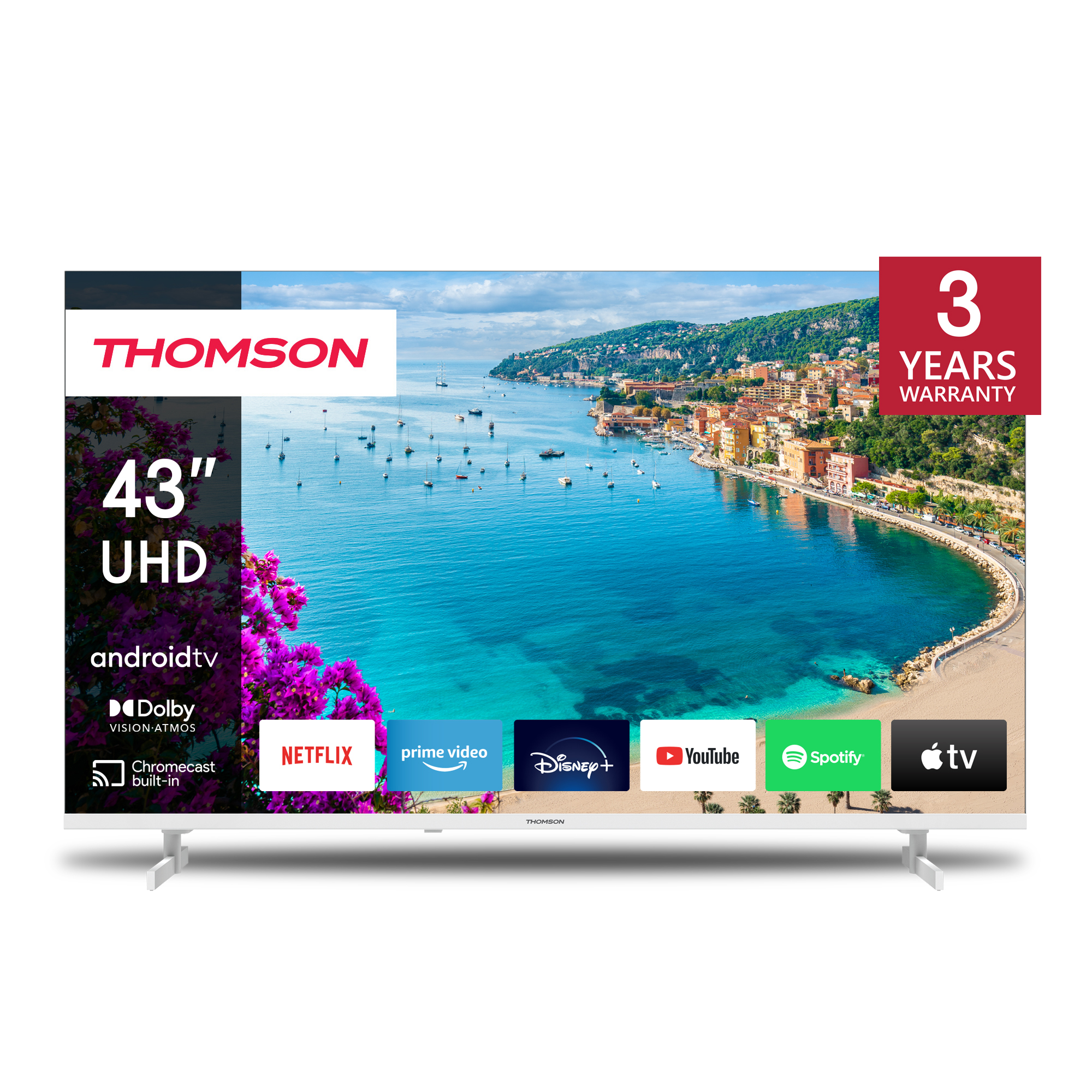 Thomson Android TV UHD White Thomson Android TV UHD White