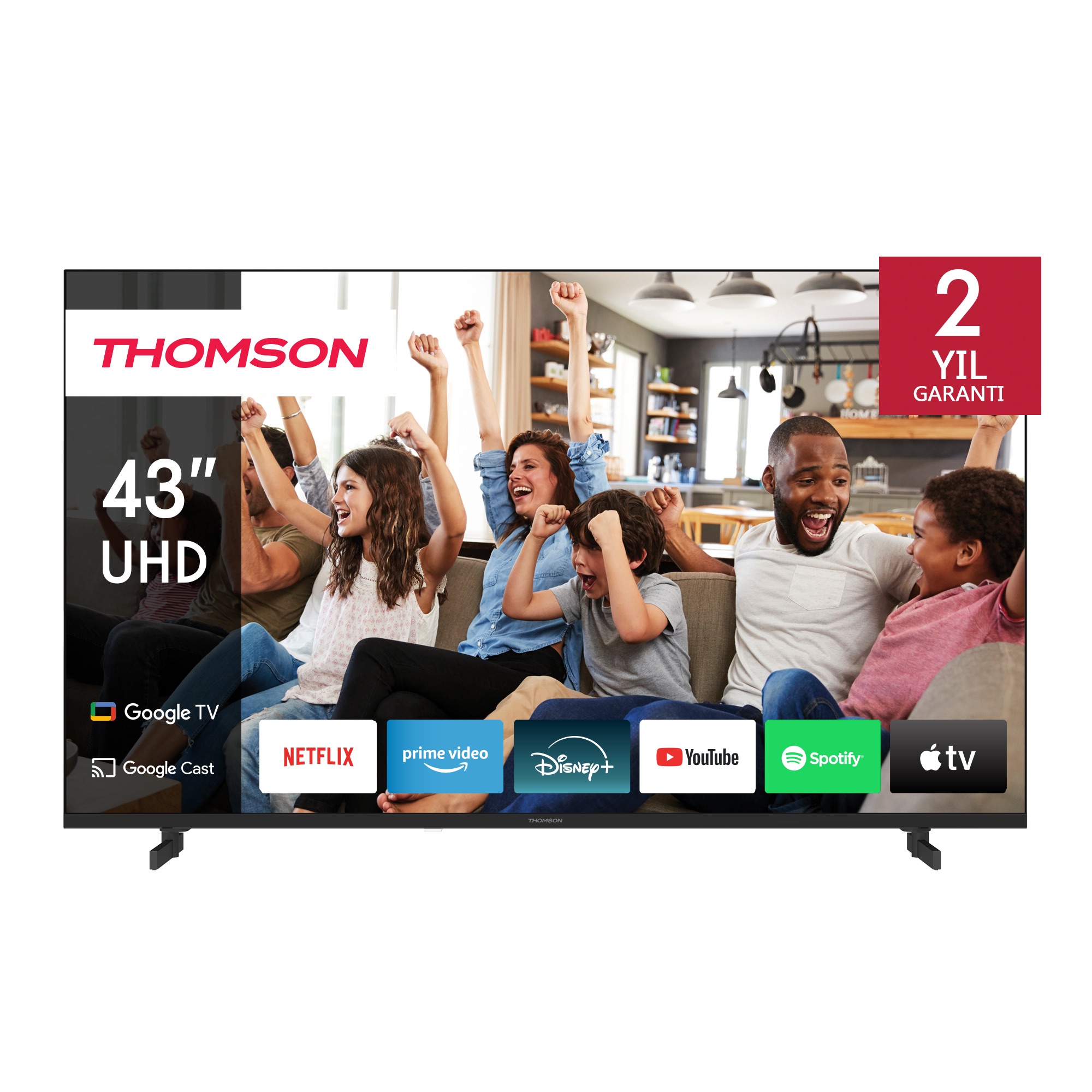 Thomson Google TV UHD Side Feet Thomson Google TV UHD Side Feet