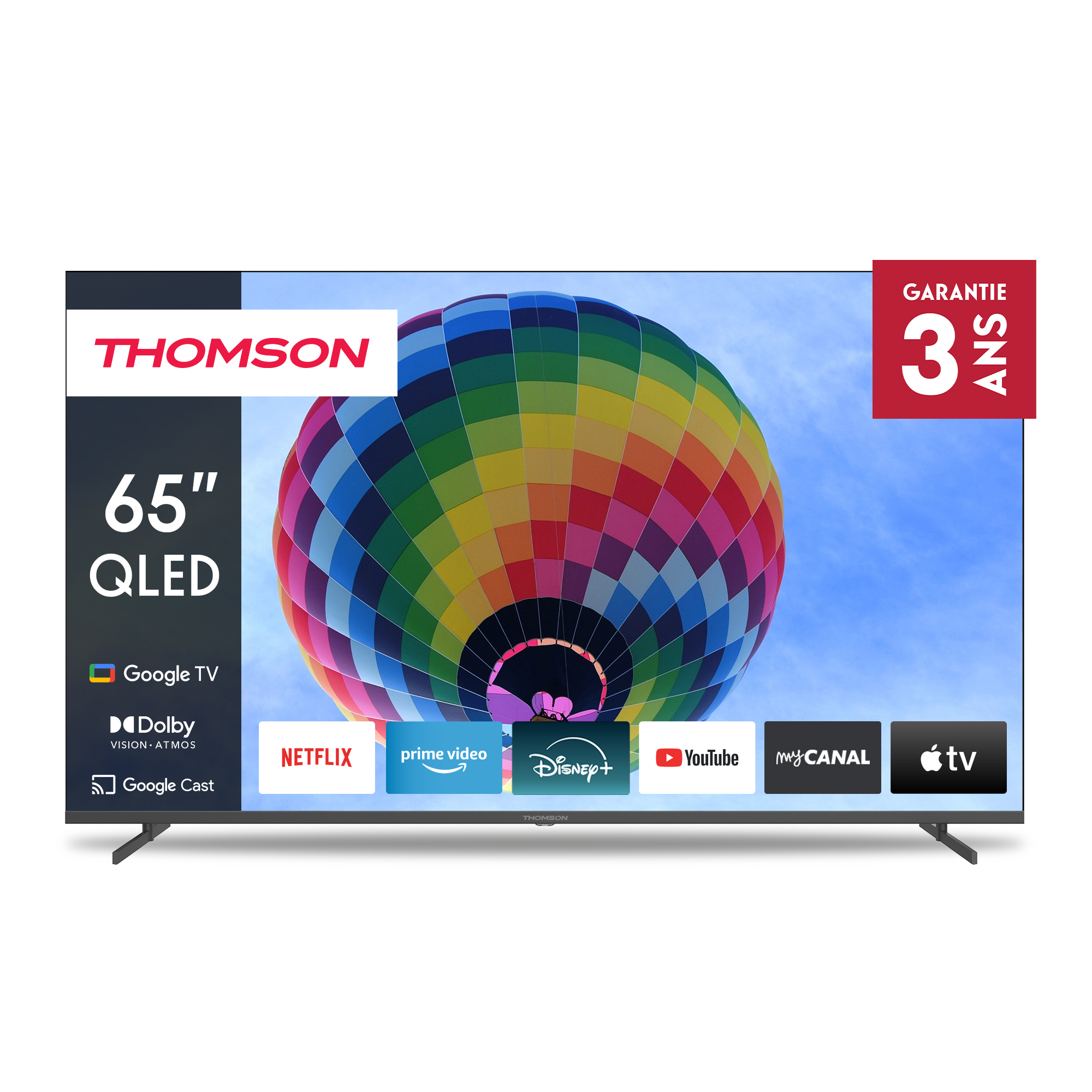 Thomson Google TV 65" QLED Side Feet
