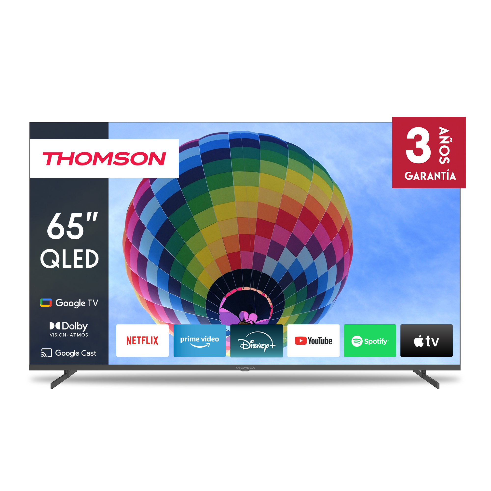 Thomson Google TV 65" QLED Side Feet