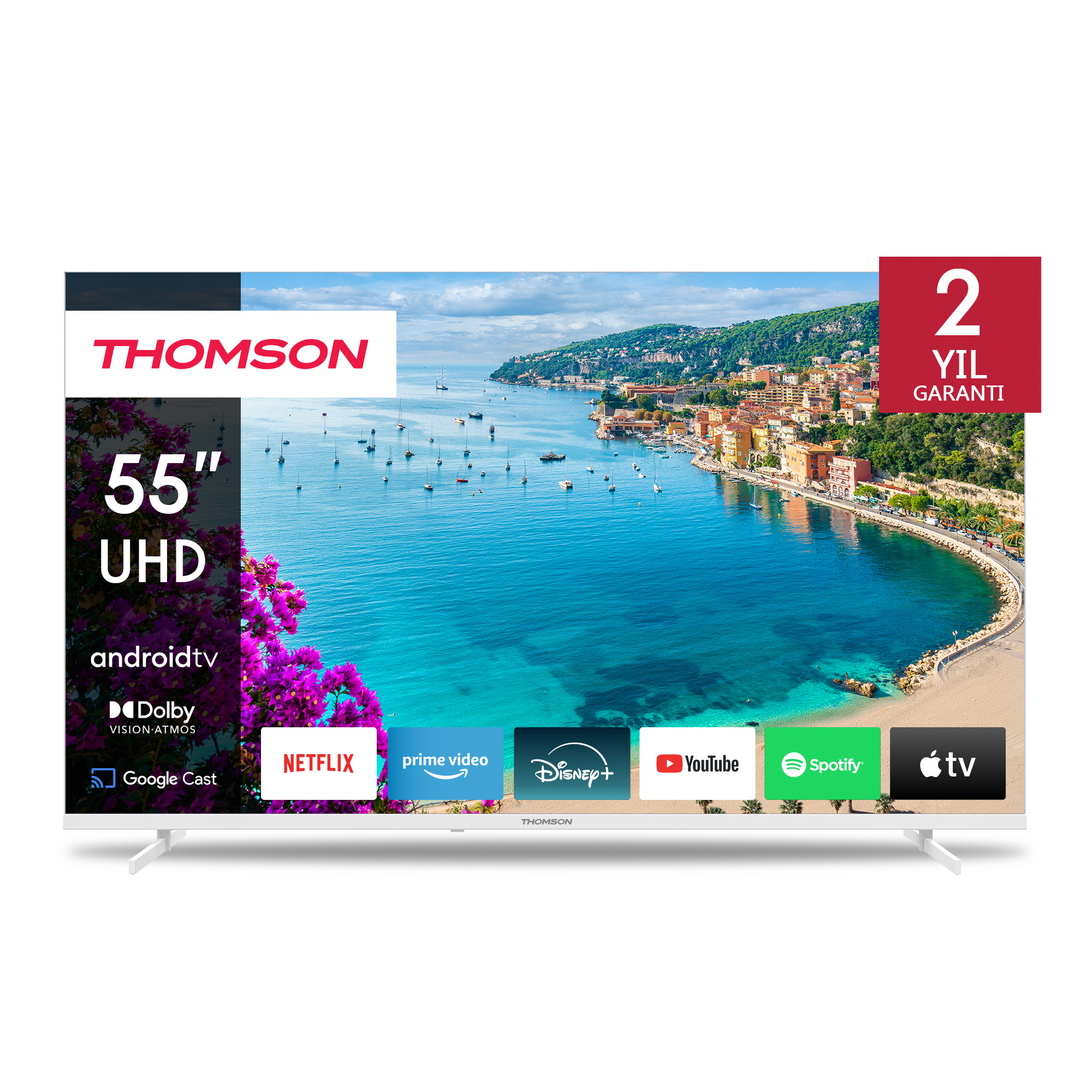 Thomson Android TV 55" UHD White Thomson Android TV 55" UHD White